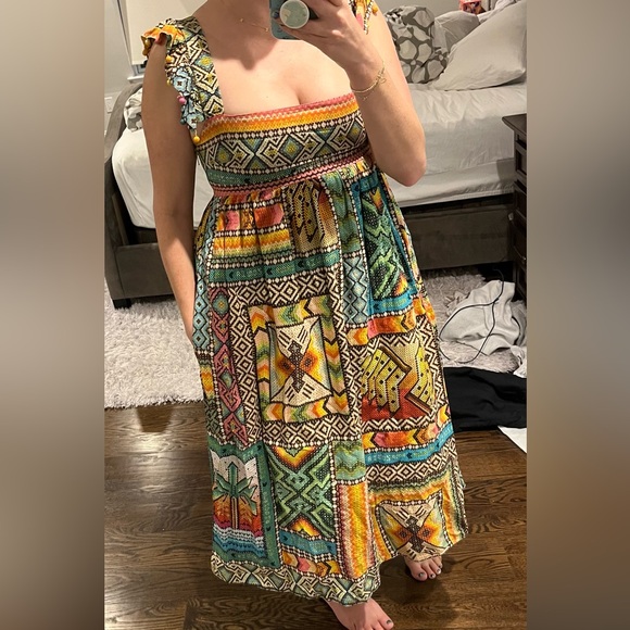 FARM Rio Multicolor Patterned Midi Dress - Picture 7 of 11